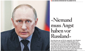 3-Seiten Putin-Lügen für Schweizer Zeitungsleser – 